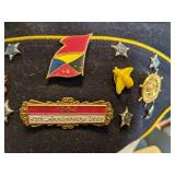 Large Lot of American and Russian Military Memorabilia Including Medals, Hats, Pins and more