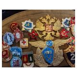 Large Lot of American and Russian Military Memorabilia Including Medals, Hats, Pins and more
