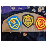 Large Lot of American and Russian Military Memorabilia Including Medals, Hats, Pins and more