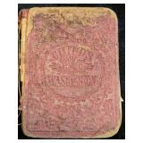 Very Old Washington Book and Frames - Rare and Unique