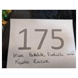 Vintage Bakelite Products and Kewtie Razor.