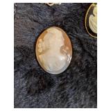 Cameo Brooches - Lot of 4
