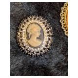 Cameo Brooches - Lot of 4