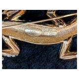 1993 Carolee Lizard Rhinestone Brooch