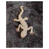 1993 Carolee Lizard Rhinestone Brooch