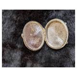 Vintage Vanity Items Including Lipstick Holder/Mirror, Dior Compact, Needle Holder and More