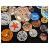 Lot of Vintage and Newer Buttons/Pins