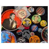 Lot of Vintage and Newer Buttons/Pins
