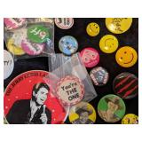 Lot of Vintage and Newer Buttons/Pins