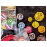 Lot of Vintage and Newer Buttons/Pins