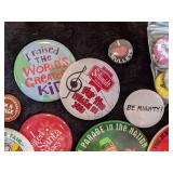 Lot of Vintage and Newer Buttons/Pins