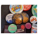 Lot of Vintage and Newer Buttons/Pins