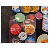 Lot of Vintage and Newer Buttons/Pins