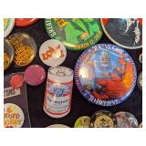 Lot of Vintage and Newer Buttons/Pins