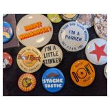 Lot of Vintage and Newer Buttons/Pins