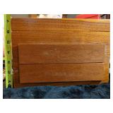 Beautiful Handcrafted Wood Jewelry Box with Inlaid Flower