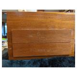 Beautiful Handcrafted Wood Jewelry Box with Inlaid Flower