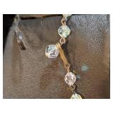 Vintage Crystal Necklaces/Chokers in Clear and Blue - Stunning