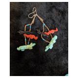 3 Pair Stone Earrings