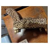 Vintage Leopard Jewelry Box Chaise Lounge