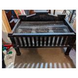 Vintage Antique Cast Iron Freestanding Electric Fireplace Rare Heavy