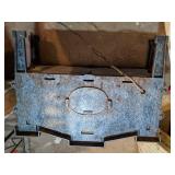 Vintage Antique Cast Iron Freestanding Electric Fireplace Rare Heavy