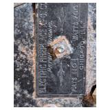 Vintage Antique Cast Iron Freestanding Electric Fireplace Rare Heavy