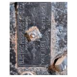 Vintage Antique Cast Iron Freestanding Electric Fireplace Rare Heavy