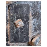 Vintage Antique Cast Iron Freestanding Electric Fireplace Rare Heavy