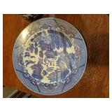 Vintage Antique Blue and White Dishes Japan