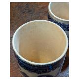 Vintage Antique Blue and White Dishes Japan