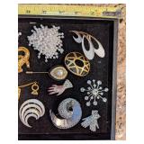 Lot of Brooches some Signed