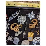 Lot of Brooches some Signed
