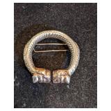 Vintage Silver Plated Belt Buckle made in Italy