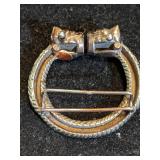 Vintage Silver Plated Belt Buckle made in Italy