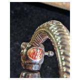 Vintage Silver Plated Belt Buckle made in Italy