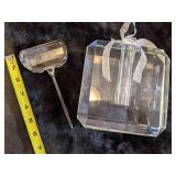 Very Large Heavy Cut Glass/Crystal Perfume Decanter