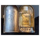 Coty Silver Perfume Case with Perfume