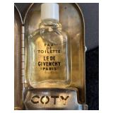Coty Silver Perfume Case with Perfume
