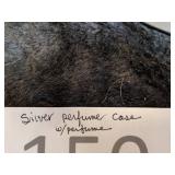 Coty Silver Perfume Case with Perfume