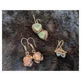 Sterling Silver Earrings - 3 Pairs