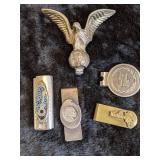 Silver Money Clips, Lighter Holder and More