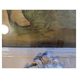 Vintage "The Pet Rabbit" Print in Frame