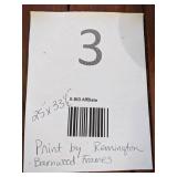 Print by Remington with Barn Wood Frame