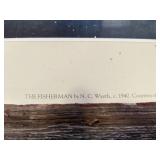 Lithograph by Remington with Barn Wood Frame