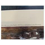 Lithograph by Remington with Barn Wood Frame