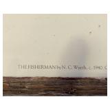 Lithograph by Remington with Barn Wood Frame