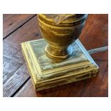 Floral Metal Lamp with Lampshade