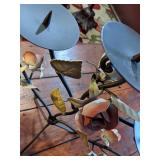 Heavy Metal Floral Candleholders