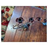 Heavy Metal Floral Candleholders